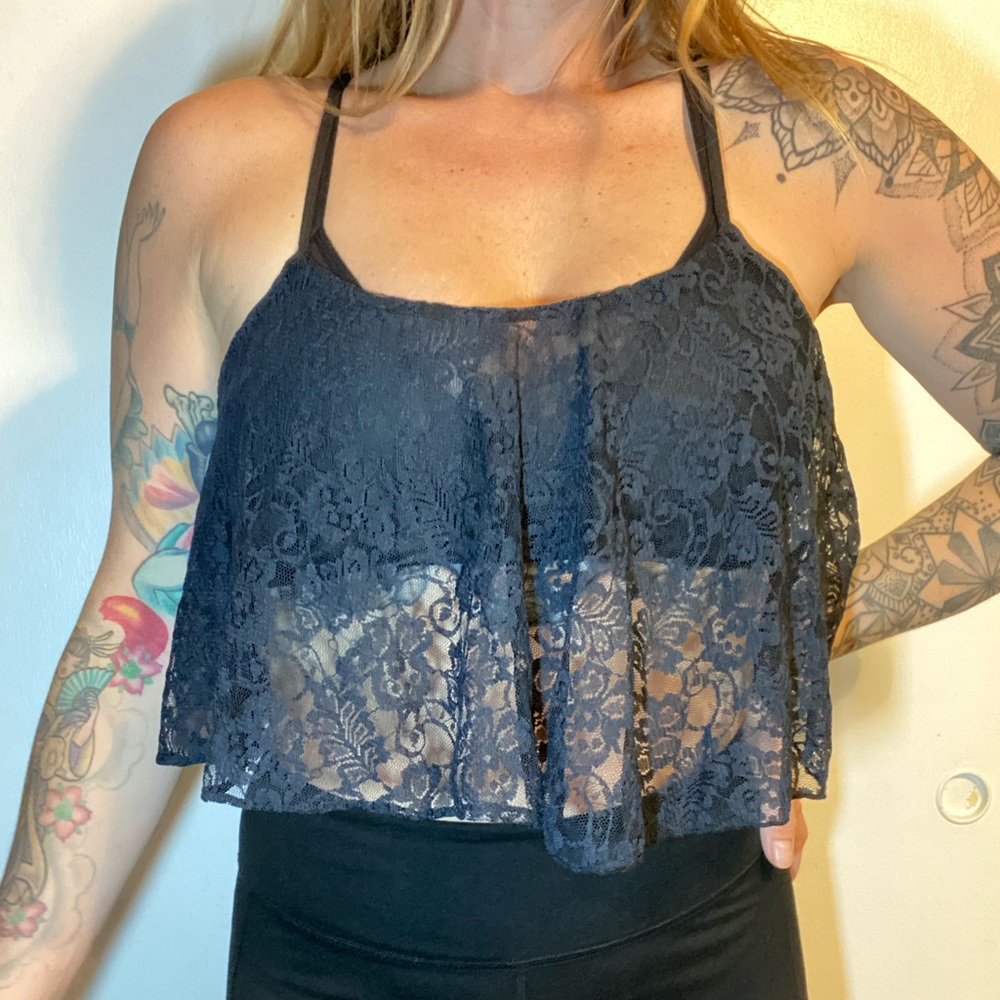 Speed Limit lace crop top